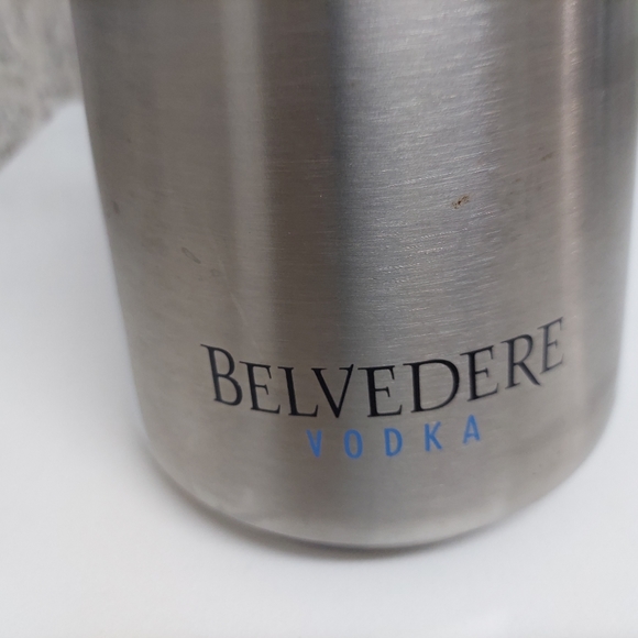 BELVEDERE Vodka Holder-Stainless Steel Ice Bucket & Tongs - Picture 4 of 5